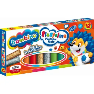 Plastelina 12 kol. BAMBINO mix St.Majewski