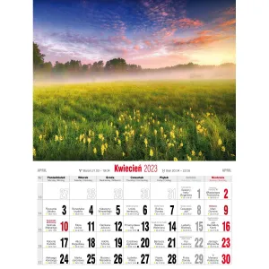Kalendarz ścienny Avanti Krajobrazy 230mm x 305mm (5901769620001)
