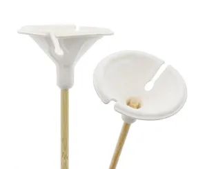 Patyczki do balonów z zatyczkami do balonów, bambus + papier 100 szt Godan (GA-PZB1)