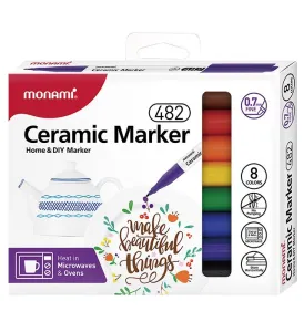 Marker specjalistyczny Ceramic marker F 482 wkład mix okrągła końcówka Monami (2051069508)