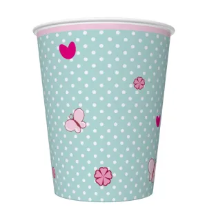 Kubek jednorazowy daisy papier 250ml Pol-mak (01)