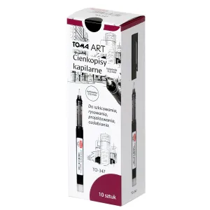 Cienkopis czarny wkład czarny 0,5mm 1kol. Toma (to-347)