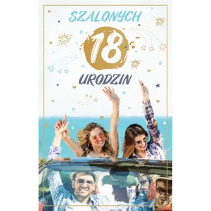 Kartka składana malowane Ab Card (ab cyferki)