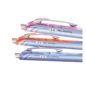Cienkopis ENERGEL BLN 75 wkład czerwony 0,25mm 4kol. Pentel (czerwony)