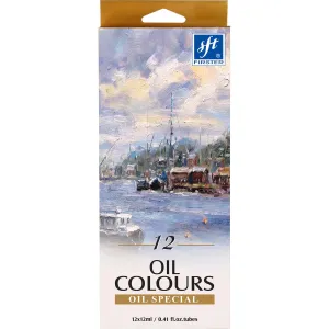 Farba olejna kolor: mix 12ml 12 kolor. Firster (FOC-121)