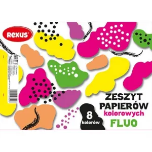 Zeszyt papierów kolorowych Rexus A5 8k (607829)