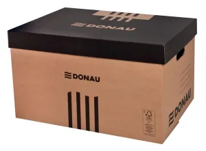Pudło archiwizacyjne Donau - brązowy 363mm x 545mm x 317mm (7666301FSC-02)