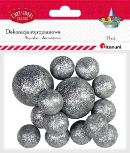 Ozdoba styropianowa Craft-Fun Series kulki (mix)mm Titanum (BJ25042718)