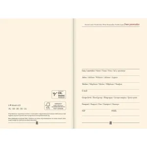 Kalendarz książkowy (terminarz) WYCINANKA B6 Lucrum (41DS)