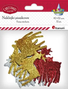 Naklejka (nalepka) Titanum Craft-Fun Series brokatowa Boże Narodzenie (YFXS115)