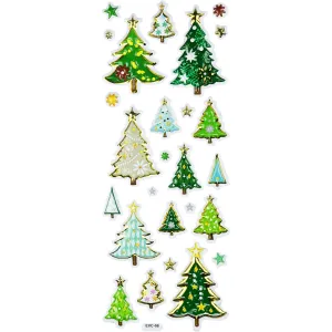 Naklejki świąteczne Titanum Craft-Fun Series choinki (EVC-08)