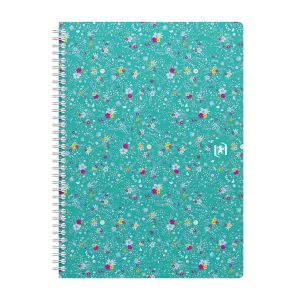 Kołozeszyt (kołobrulion) Oxford Floral B5 120k. 90g krata/tagi (400094955)