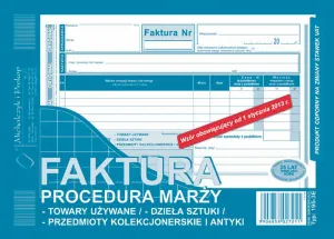 Druk samokopiujący A5 Faktura procedura marży 80k. Michalczyk i Prokop (195-3E)