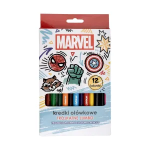 Kredki ołówkowe Avengers trójkątne 12 kol. Beniamin