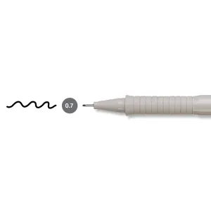 Cienkopis kreślarski Ecco Pigment wkład czarny 0,7mm 1kol. Faber Castell (FC166799)