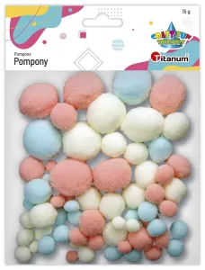 Pompony Craft-Fun Series Pastel kolor pastelowy Titanum
