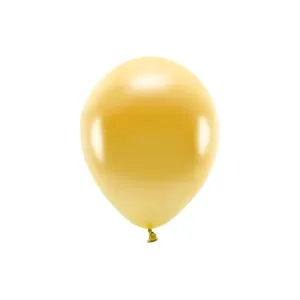 Balon gumowy Metalizowane Eco Balloons złoty 260mm Partydeco (ECO26M-019)