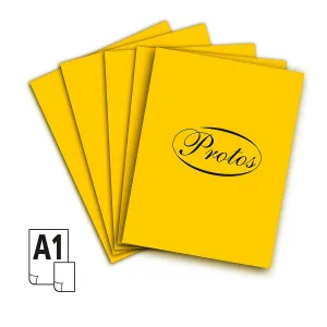 Brystol Protos A1 żółty ciemny 160-180g 20k 610mm x 860mm