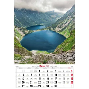 Kalendarz ścienny Avanti wieloplanszowy paskowy 285mm x 420mm (5901769620827)