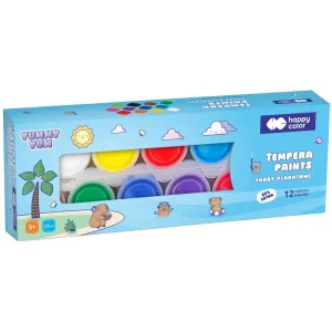 Farby plakatowe Yummy Yum kolor: mix 12 kolor. Happy Color (HA 3310 0025-YU12)