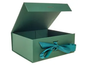 Pudełko na prezent do samodzielnego składania, ciemnozielone [mm:] 200x180x 80 Adar (617766)