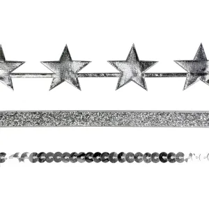 Tasiemka Satin Gold SILVER Interdruk (3x1m)