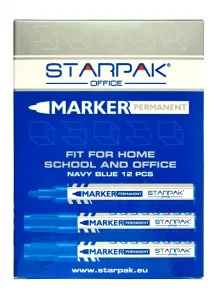 Marker permanentny niebieski Euro-Trade