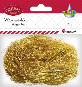 Włosy anielskie Craft-Fun Series włos anielski złoty Titanum (18042)