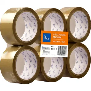 Taśma pakowa Tetis brązowy 48mm 50m (GT110-B)