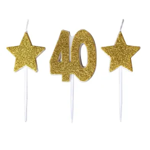 Świeczka urodzinowa pikery 40 lat Antella (SH-588-40)