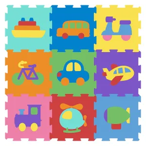 Mata dla malucha piankowa pojazdy, 29x29cm Smily Play (SP84356)
