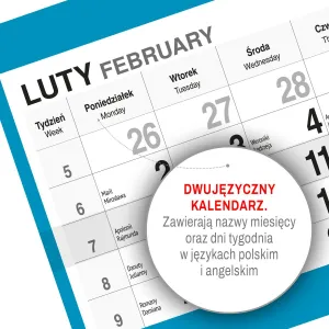 Kalendarz ścienny PALMY 310mm x 790mm Press