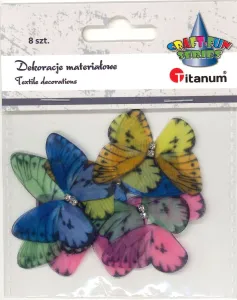 Ozdoba materiałowa Motylki Titanum Craft-Fun (25HF001)