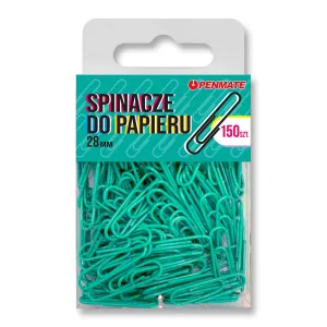 Spinacze standard zielononiebieski TT8317 28mm 150 szt Penmate (spinacz kolorowy  28mm)