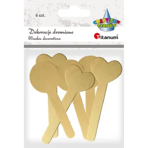 Ozdoba drewniana Titanum Craft-Fun Series patyczki z dekoracją (17504B)