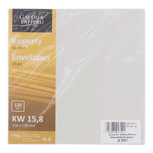 Koperta Galeria Papieru Millenium - biały 158mm x 158mm (282301)