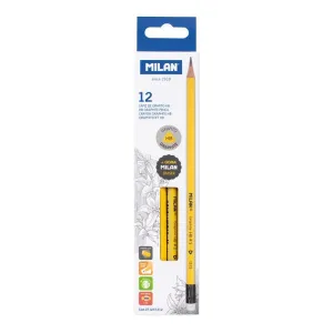 Ołówek trójkątny żółty HB Milan (071237212)