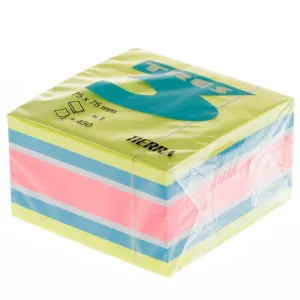 Kostka papierowa Tres - mix intensywny 75mm x 75mm (KOSE75/ŻÓŁ)