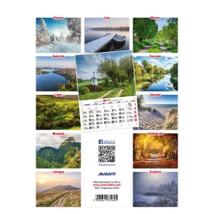 Kalendarz ścienny Avanti Krajobrazy 230mm x 305mm (5901769620001)