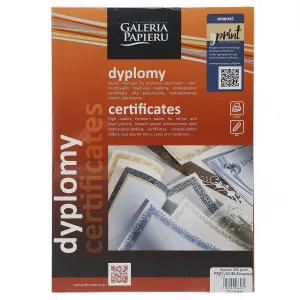 Dyplom Galeria Papieru przyjaciele napisy A4 250g