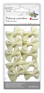 Ozdoba materiałowa Craft-Fun Series kokardki jutowe samoprzylepne Titanum (7507)