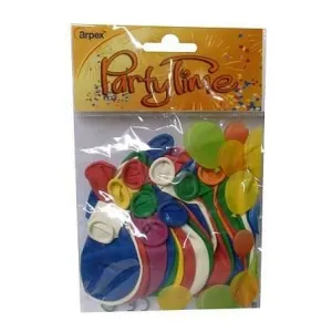 Balon gumowy pastelowy 25 szt mix 230mm Arpex (K580)