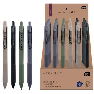 Długopis żelowy ACADEMY PERFECT z gripem wkład niebieski 0,7mm Interdruk (żelowy)