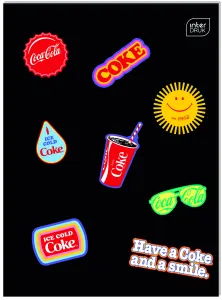Zeszyt tematyczny COCA COLA MAT+UV A6 32k. krata Interdruk (do słówek)