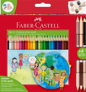 Kredki ołówkowe Faber Castell CHILDREN OF THE WORLD 24 kol. (201745)