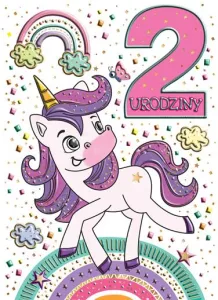 Kartka składana B6 Jednorożec B6 Henry (5905701485246)