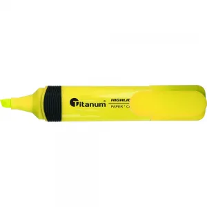 Zakreślacz CLC1190 Titanum ściętka końcówka 1-5 mm żółty