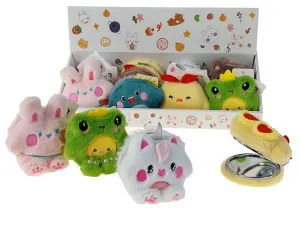 Lusterko w pluszowym etui 8x4cm Adar (601604)