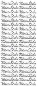 Naklejka (nalepka) W dniu ślubu srebrne Farro (005)