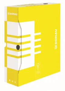 Pudło archiwizacyjne Donau A4 - żółty 80mm x 340mm x 297mm (660301FSC-11)